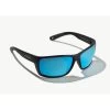 Bajio Bales Beach Black Matte Frame - Trevally Blue Glass Lens