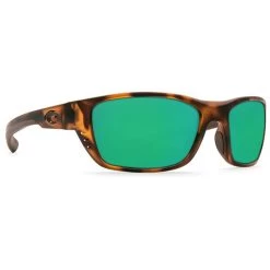 Costa Del Mar Whitetip 580P - Matte Retro Tortoise Frame - Green Mirror Lens