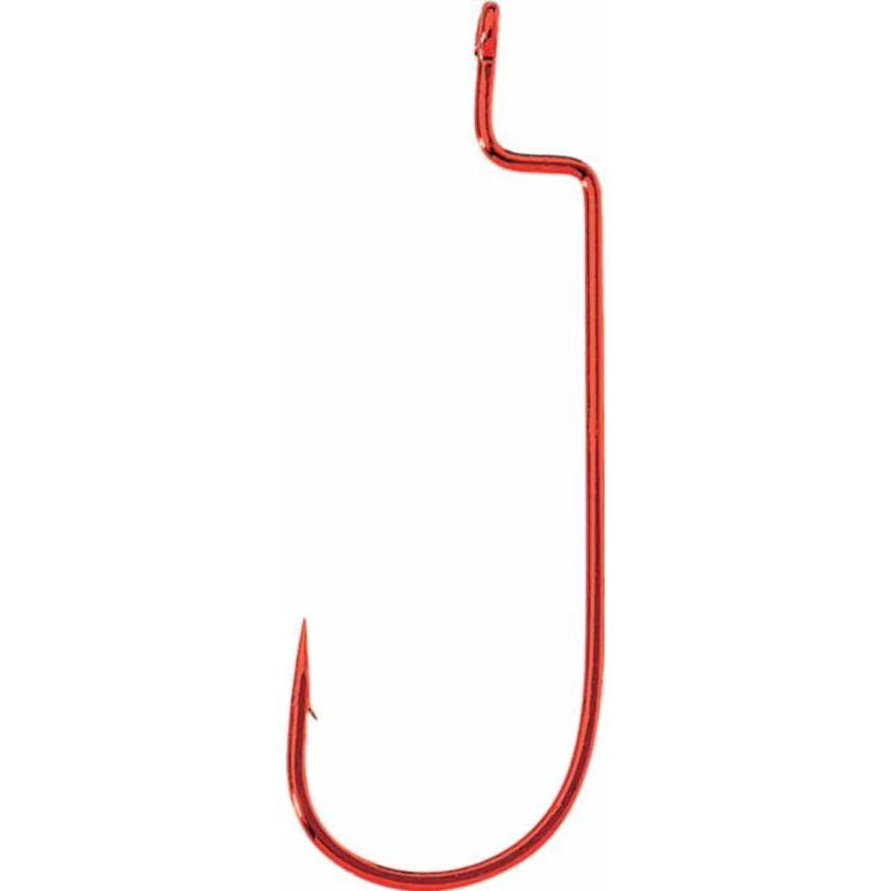 Eagle Claw Round Bend Worm Hook 5pk - Red 3 Eagle Claw Round Bend Worm Hook 5pk - Red